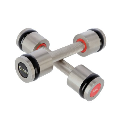 Hantle chromowane 2x4kg silikonowe elementy HMS HH04 Hantle chromowane 2x4kg silikonowe elementy HMS HH04