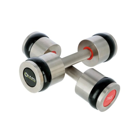 Hantle chromowane 2x7kg silikonowe elementy HMS HH07 Hantle chromowane 2x7kg silikonowe elementy HMS HH07