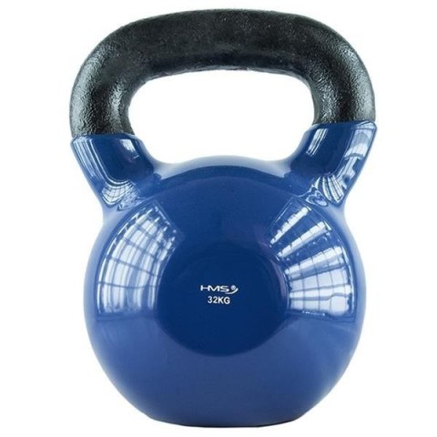 Kettlebell winylowy 32 kg granatowy HMS KNV32 Kettlebell winylowy 32 kg granatowy HMS KNV32