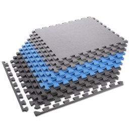 Mata puzzle Multipack One Fitness MP10 niebiesko-szare 9 elementów 10 mm