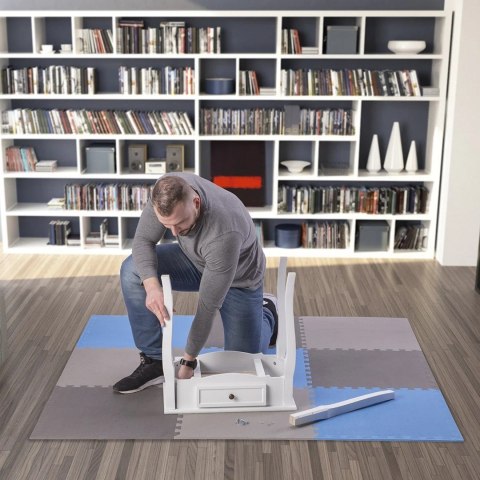 Mata puzzle Multipack One Fitness MP10 niebiesko-szare 9 elementów 10 mm Mata puzzle Multipack One Fitness MP10 niebiesko-szare 9 elementów 10 mm