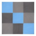 Mata puzzle Multipack One Fitness MP10 niebiesko-szare 9 elementów 10 mm
