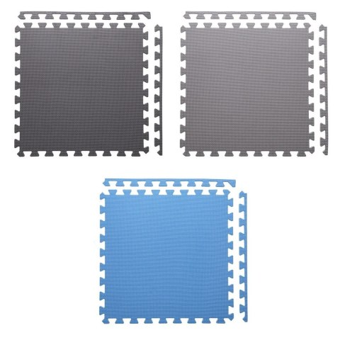 Mata puzzle Multipack One Fitness MP10 niebiesko-szare 9 elementów 10 mm Mata puzzle Multipack One Fitness MP10 niebiesko-szare 9 elementów 10 mm