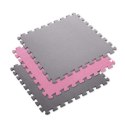 Mata puzzle Multipack One Fitness MP10 różowo-szare 9 elementów 10 mm