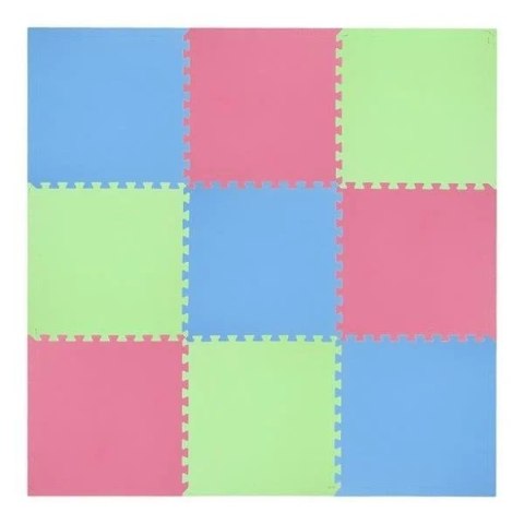 Mata puzzle Multipack One Fitness MP10 zielono-niebiesko-czerwone 9 elementów 10 mm Mata puzzle Multipack One Fitness MP10 zielono-niebiesko-czerwone 9 elementów 10 mm