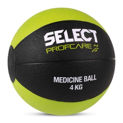 Piłka lekarska Select 4 kg 2019 czarno-limonkowa 15736 Piłka lekarska Select 4 kg 2019 czarno-limonkowa 15736