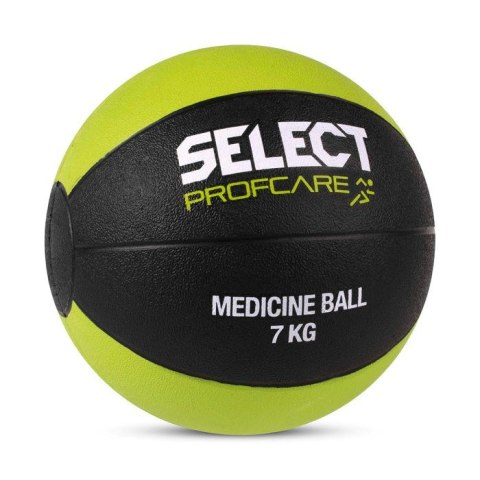 Piłka lekarska Select 7 kg 2019 czarno-limonkowa 15737 Piłka lekarska Select 7 kg 2019 czarno-limonkowa 15737