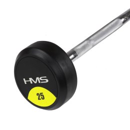 Sztanga/Gryf stały gumowany łamany 25 kg HMS GSL25