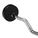 Sztanga/Gryf stały gumowany łamany 50 kg HMS GSL50