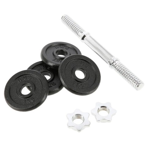 Sztangielka gwintowana HMS SG01 7kg 4 talerze Sztangielka gwintowana HMS SG01 7kg 4 talerze
