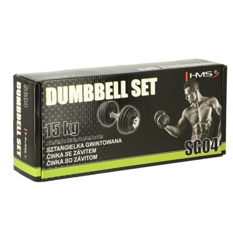 Sztangielka z gwintem HMS SG04 15 kg Sztangielka z gwintem HMS SG04 15 kg