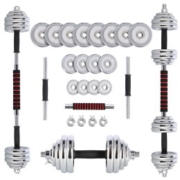 Sztangielki-Sztanga w walizce 2w1 SGP30 HMS 2x15 kg