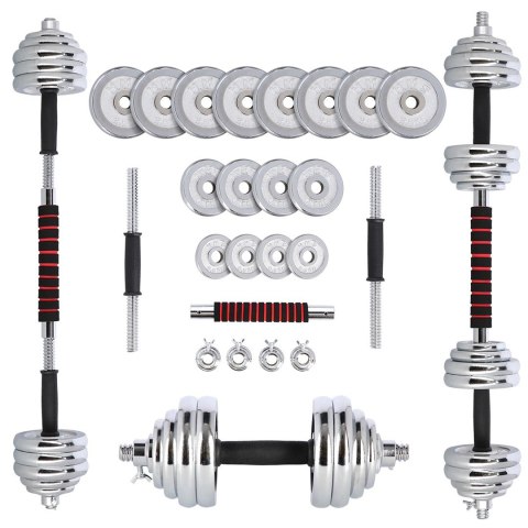 Sztangielki-Sztanga w walizce 2w1 SGP30 HMS 2x15 kg Sztangielki-Sztanga w walizce 2w1 SGP30 HMS 2x15 kg