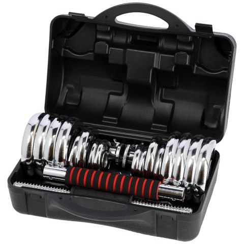 Sztangielki-Sztanga w walizce 2w1 SGP30 HMS 2x15 kg Sztangielki-Sztanga w walizce 2w1 SGP30 HMS 2x15 kg