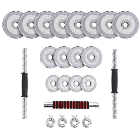 Sztangielki-Sztanga w walizce 2w1 SGP30 HMS 2x15 kg Sztangielki-Sztanga w walizce 2w1 SGP30 HMS 2x15 kg