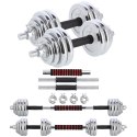 Sztangielki-Sztanga w walizce 2w1 SGP30 HMS 2x15 kg