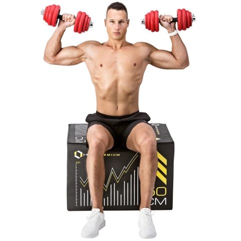 Sztangielki gumowane HMS SGGX30 z funkcją sztangi 30kg Sztangielki gumowane HMS SGGX30 z funkcją sztangi 30kg