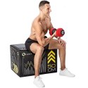 Sztangielki gumowane HMS SGGX30 z funkcją sztangi 30kg