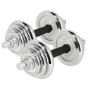 Sztangielki w walizce HMS STC21 2x10kg chrom