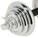 Sztangielki w walizce HMS STC21 2x10kg chrom