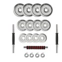 Sztangielki w walizce HMS STC21 2x10kg chrom