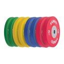 TBR Profi Set (8 szt ) zestaw talerzy olimpijskich Bumper 10-25 kg HMS TBR PROFI SET