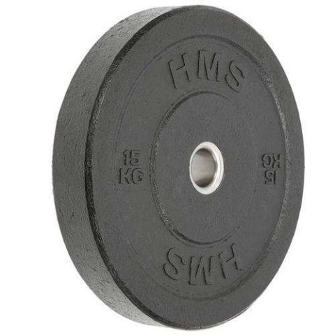 Talerz olimpijski Bumper 15 kg Czarny HMS CHTBR15 Talerz olimpijski Bumper 15 kg Czarny HMS CHTBR15