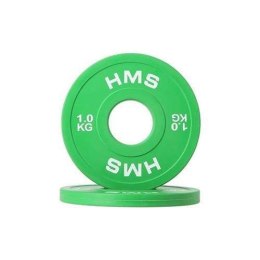 Talerz olimpijski Bumper 2x1kg Zielony HMS CBRS10