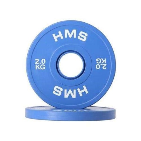 Talerz olimpijski Bumper 2x2kg Niebieski HMS CBRS20 Talerz olimpijski Bumper 2x2kg Niebieski HMS CBRS20