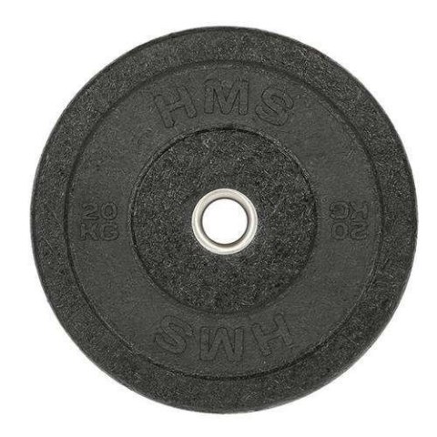 Talerz olimpijski Bumper 20 kg Czarny HMS CHTBR20 Talerz olimpijski Bumper 20 kg Czarny HMS CHTBR20