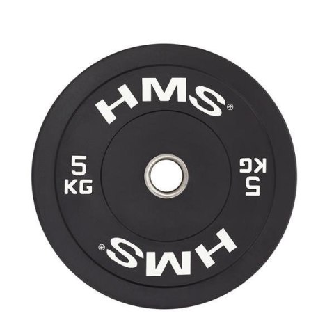 Talerz olimpijski Bumper 5 kg Czarny HMS BBR05 Talerz olimpijski Bumper 5 kg Czarny HMS BBR05