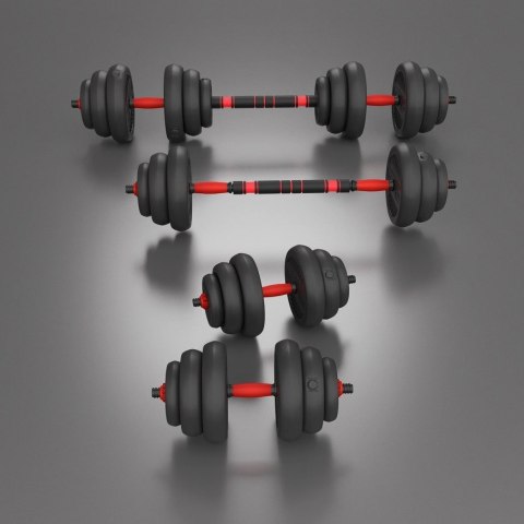 Zestaw ciężarów 6w1 HMS SGN120 (sztanga, sztangielki i kettlebell) 20kg Zestaw ciężarów 6w1 HMS SGN120 (sztanga, sztangielki i kettlebell) 20kg