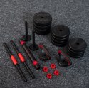 Zestaw ciężarów 6w1 HMS SGN130 (sztanga, sztangielki i kettlebell) 30kg