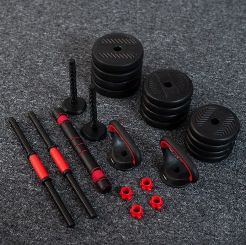 Zestaw ciężarów 6w1 HMS SGN130 (sztanga, sztangielki i kettlebell) 30kg Zestaw ciężarów 6w1 HMS SGN130 (sztanga, sztangielki i kettlebell) 30kg