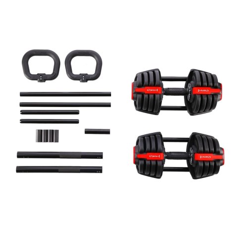 Zestaw regulowanych sztangielek HMS SGR18 PRO SET 3w1 41 kg Zestaw regulowanych sztangielek HMS SGR18 PRO SET 3w1 41 kg