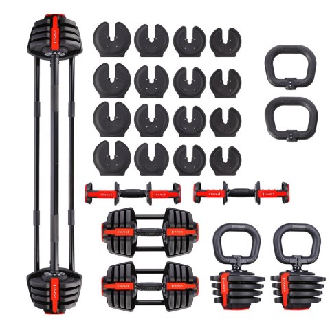 Zestaw regulowanych sztangielek HMS SGR18 PRO SET 3w1 41 kg Zestaw regulowanych sztangielek HMS SGR18 PRO SET 3w1 41 kg