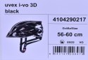 Kask rowerowy Uvex I-vo 3D black 56-60