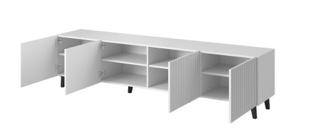 Szafka RTV PAFOS 200x40x52 biały mat Szafka RTV PAFOS 200x40x52 biały mat