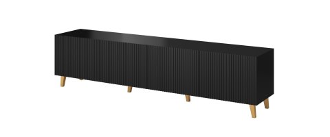 Szafka RTV PAFOS 200x40x52 czarny mat Szafka RTV PAFOS 200x40x52 czarny mat