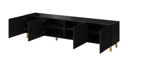 Szafka RTV PAFOS 200x40x52 czarny mat Szafka RTV PAFOS 200x40x52 czarny mat