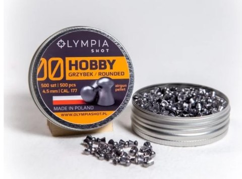 Śrut 4,5mm OLYMPIA SHOT Hobby grzyb 500szt HG-500 Śrut 4,5mm OLYMPIA SHOT Hobby grzyb 500szt HG-500