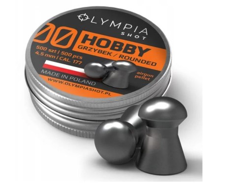 Śrut 4,5mm OLYMPIA SHOT Hobby grzyb 500szt HG-500 Śrut 4,5mm OLYMPIA SHOT Hobby grzyb 500szt HG-500