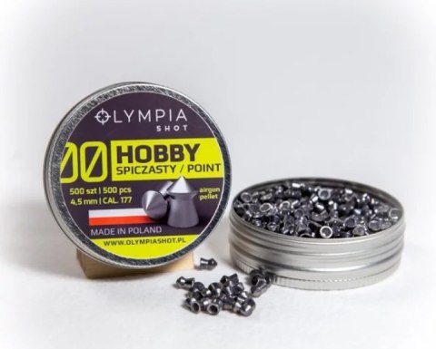 Śrut 4,5mm OLYMPIA SHOT Hobby szpic 500szt HG-500 Śrut 4,5mm OLYMPIA SHOT Hobby szpic 500szt HG-500