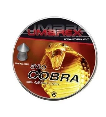 Śrut UMAREX Cobra szpic moletowany 4,5mm 500szt Śrut UMAREX Cobra szpic moletowany 4,5mm 500szt
