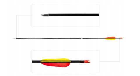 Strzała z włókna szklanego 28" (VD-055K) 10szt Strzała z włókna szklanego 28" (VD-055K) 10szt
