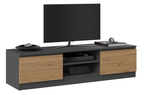 Szafka RTV 140x40xH36 antracyt/artisan Szafka RTV 140x40xH36 antracyt/artisan