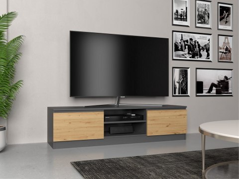 Szafka RTV 140x40xH36 antracyt/artisan Szafka RTV 140x40xH36 antracyt/artisan