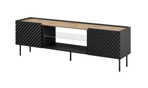Szafka RTV EF ONDA 180x40x39-58 czarny (stojąca lub wisząca) Szafka RTV EF ONDA 180x40x39-58 czarny (stojąca lub wisząca)