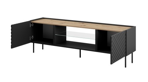 Szafka RTV EF ONDA 180x40x39-58 czarny (stojąca lub wisząca) Szafka RTV EF ONDA 180x40x39-58 czarny (stojąca lub wisząca)
