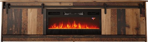 Szafka RTV GRANERO+kominek 200x56,7x35 old wood Szafka RTV GRANERO+kominek 200x56,7x35 old wood